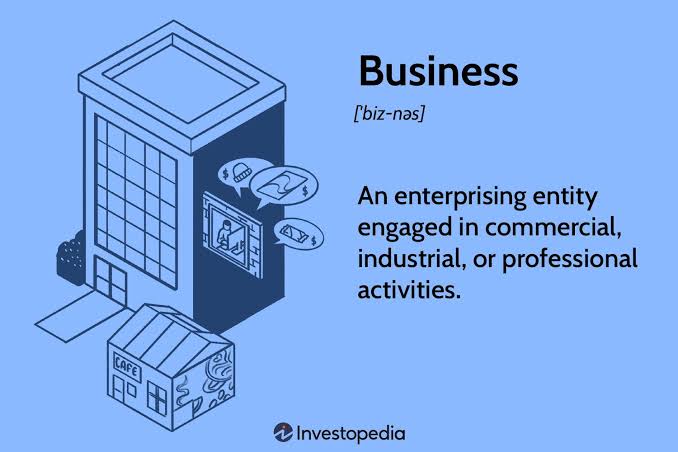 Dictionary definition of the word business