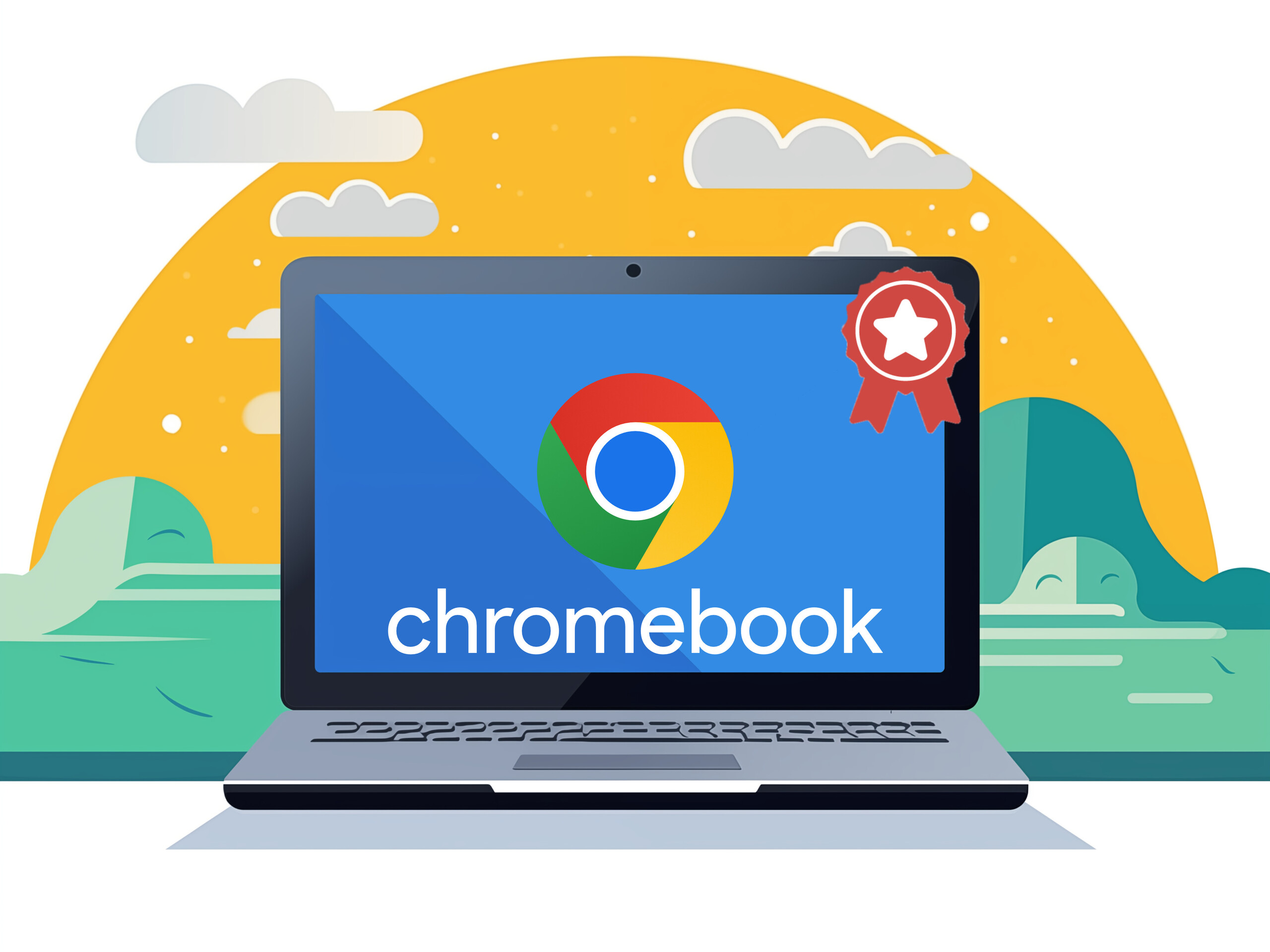 A Chromebook laptop